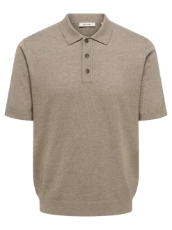 ONSLOUI Gestricktes Poloshirt