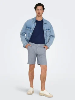 ONSMARK Normal geschnitten Leinen Shorts
