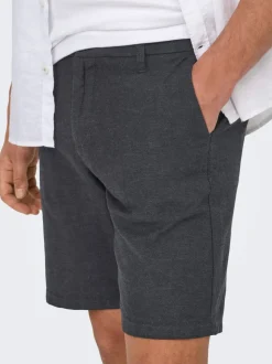 ONSMARK Normal geschnitten Leinen Shorts