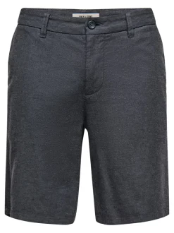 ONSMARK Normal geschnitten Leinen Shorts
