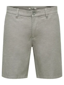 ONSMARK Normal geschnitten Leinen Shorts