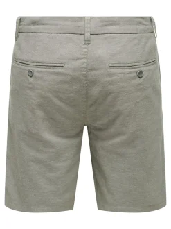 ONSMARK Normal geschnitten Leinen Shorts