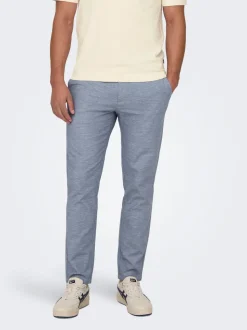 ONSMARK Verjüngt Leinen Chino Hose