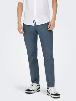 ONSMARK Verjüngt Leinen Chino Hose