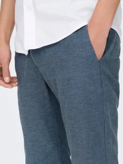 ONSMARK Verjüngt Leinen Chino Hose
