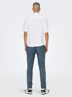 ONSMARK Verjüngt Leinen Chino Hose