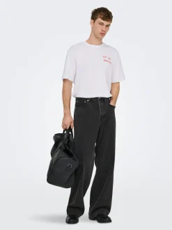 ONSREMI Mid Rise Barrel Fit Jeans