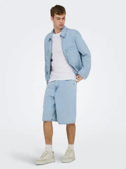 ONSREMI Mid Rise Weiter Beinschnitt Shorts