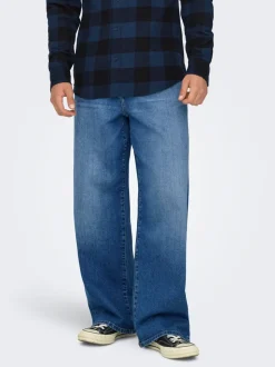 ONSREMI Mid Rise Weiter Beinschnitt Stretch Jeans