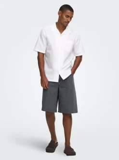 ONSREMI Mid Rise Weiter Beinschnitt Shorts