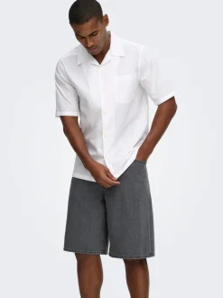ONSREMI Mid Rise Weiter Beinschnitt Shorts