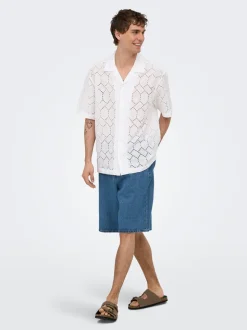 ONSREMI Mid Rise Weiter Beinschnitt Shorts