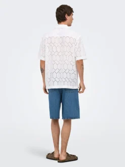 ONSREMI Mid Rise Weiter Beinschnitt Shorts
