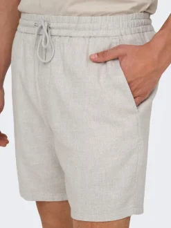 ONSTEL Normal geschnitten Leinen Shorts