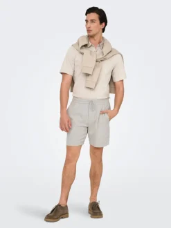 ONSTEL Normal geschnitten Leinen Shorts