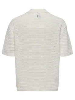 ONSTHIAGO Gestricktes Polo-Hemd