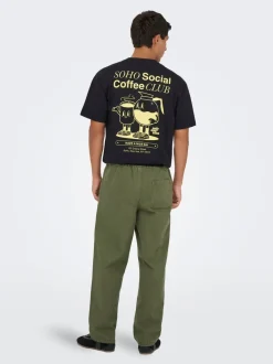ONSTIMES Locker geschnitten Hose