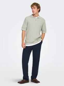 ONSTONY Gestricktes Poloshirt