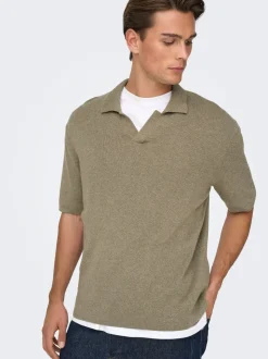 ONSTRAVIS Gestricktes Poloshirt