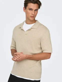 ONSTRAVIS Gestricktes Poloshirt