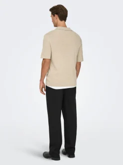 ONSTRAVIS Gestricktes Poloshirt