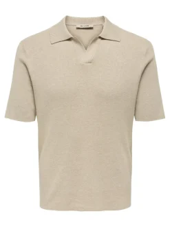 ONSTRAVIS Gestricktes Poloshirt