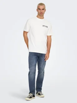 ONSWEFT Mittlere Taille Normal geschnitten Jeans