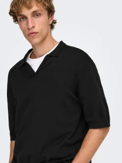 ONSWYLER Gestricktes Poloshirt