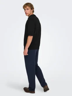 ONSWYLER Gestricktes Poloshirt