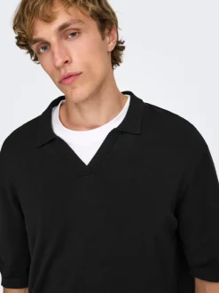 ONSWYLER Gestricktes Poloshirt