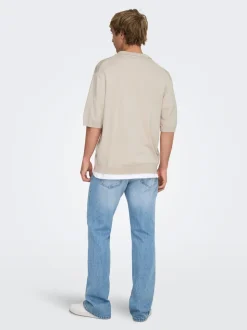ONSWYLER Gestricktes Poloshirt