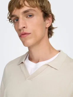 ONSWYLER Gestricktes Poloshirt