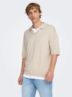ONSWYLER Gestricktes Poloshirt