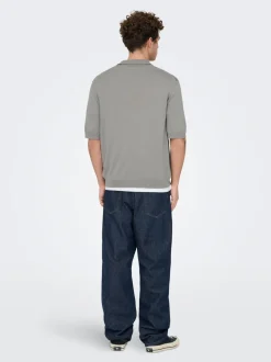 ONSWYLER Gestricktes Poloshirt