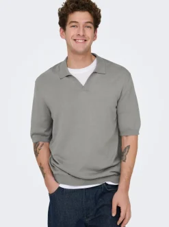 ONSWYLER Gestricktes Poloshirt