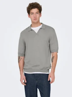 ONSWYLER Gestricktes Poloshirt