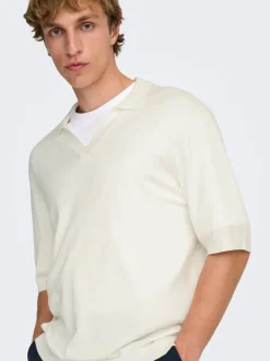 ONSWYLER Gestricktes Poloshirt
