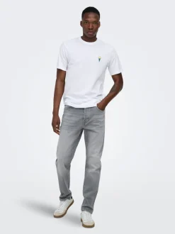 ONSYOKE Mid Rise Verjüngt Stretch Jeans