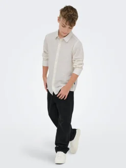 OSJCAIDEN Leinen Hemd