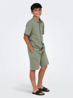 OSJCAIDEN Leinen Hemd