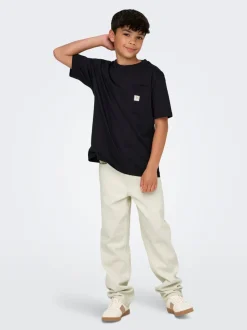 OSJEDGE Mittlere Taille Gerade geschnitten Jeans