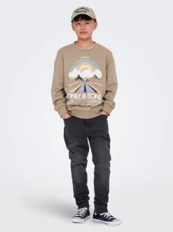 OSJYOKE Mid Rise Verjüngt Jeans